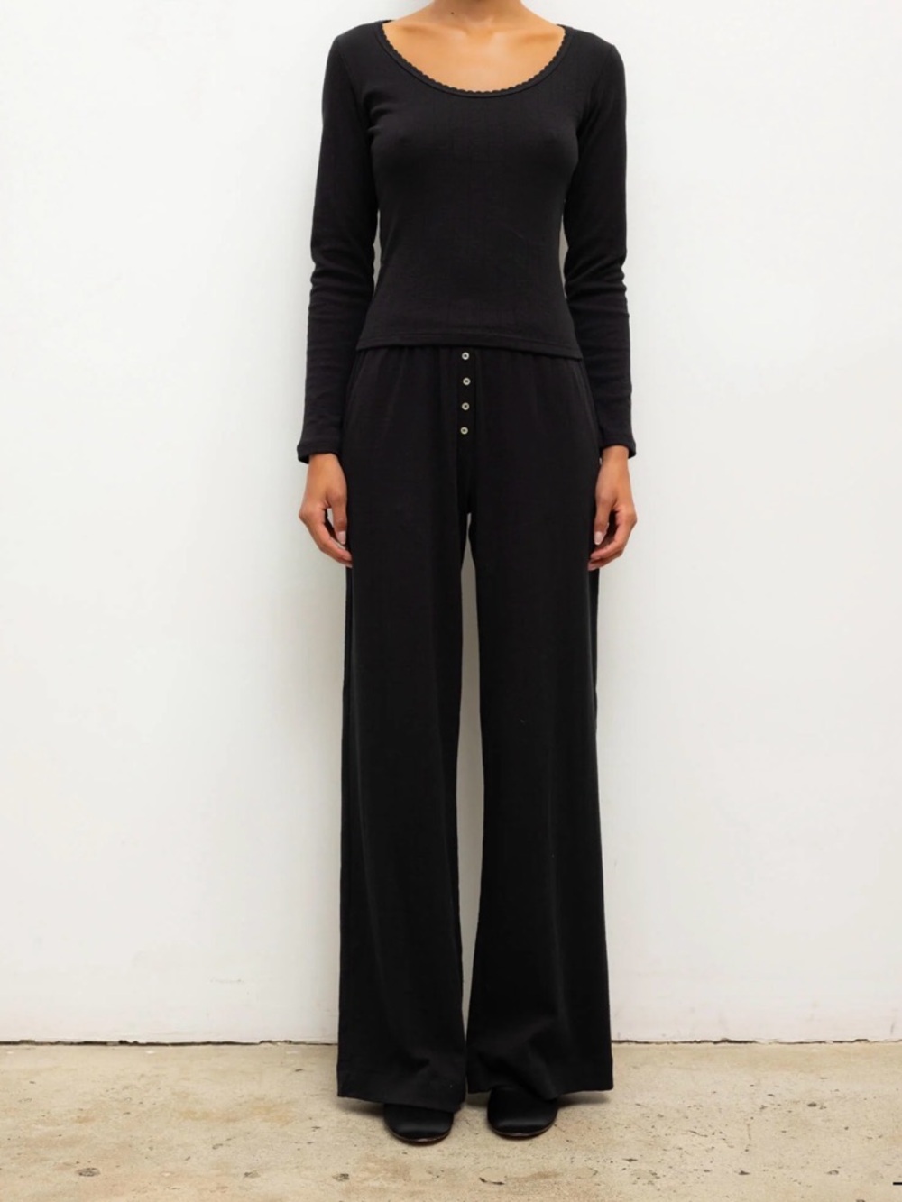 Leset Pointelle Boxer Pants